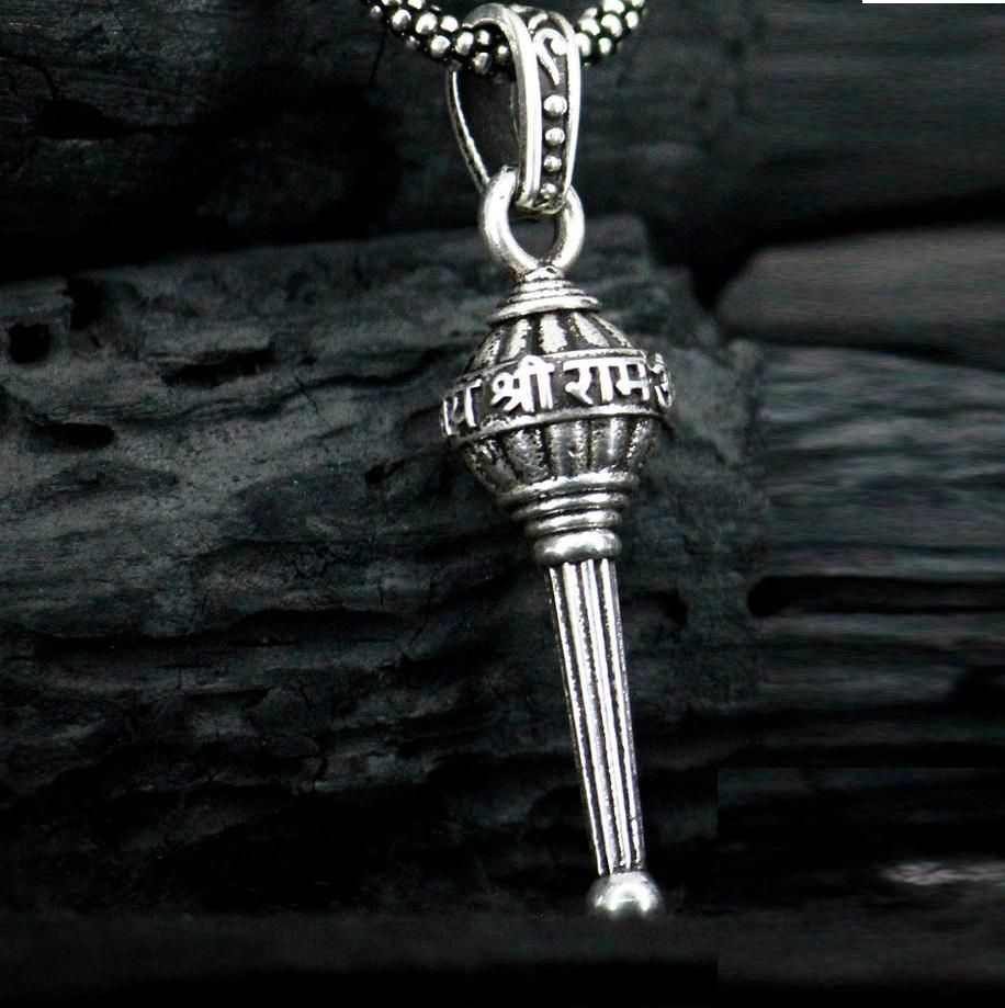 Silver Plated Sankat Mochan Hanuman Locket