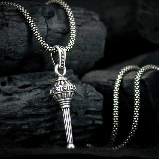 Silver Plated Sankat Mochan Hanuman Locket